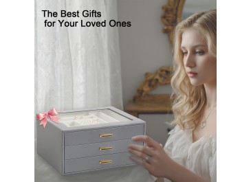 LOAKEKEL 3-Layer Jewelry Organizer