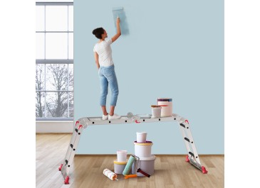 AMHANCIBLE EBAL01RD Red Multi-Purpose Folding Ladder