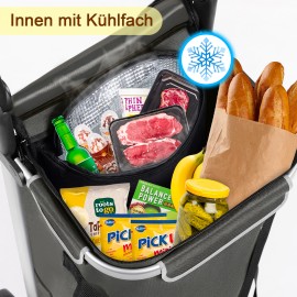 AMHANCIBLE 3-in-1 foldable trolley shopping trolley EHSC01GY