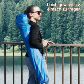 AMHANCIBLE Foldable Camping Chair, Set of 2, Folding Fishing Chairs with Cup Holder, High Backrest OCC02BU