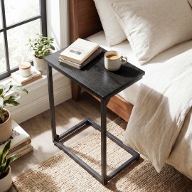 AMHANCIBLE Couch Side Table, 26.37" Tall C Shaped End Table Set of 2