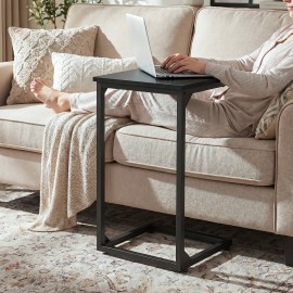 AMHANCIBLE Couch Side Table, 26.37" Tall C Shaped End Table Set of 2