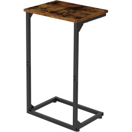 AMHANCIBLE Couch Side Table, 26.37" Tall C Shaped End Table Set of 1