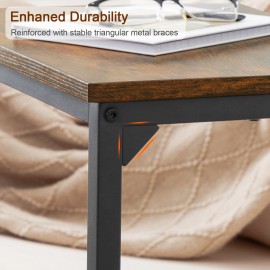 AMHANCIBLE Couch Side Table, 26.37" Tall C Shaped End Table Set of 1