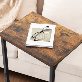 AMHANCIBLE Couch Side Table, 26.37" Tall C Shaped End Table Set of 1