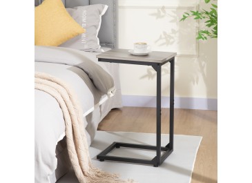 AMHANCIBLE C Shaped End Table Set of 2 HET02CGY