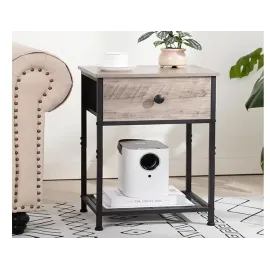 AMHANCIBLE Night Stand Set 2 HET03SDGY