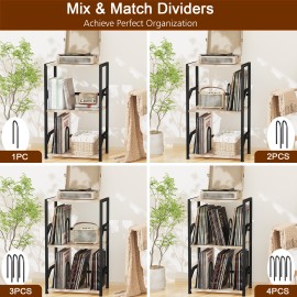 LOAKEKEL 唱片机支架带唱片收纳功能 灰色 HETCD010GY-1