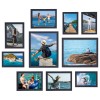 Photo Frames, Picture Frame Set of 10, Two 8x10, Four 5x7, Four 4x6, Collage Picture Frames, for Wall, Tabletop, Gallery Display, Multiple Sizes Photos, Black HPFP10BK