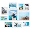 Photo Frames, Picture Frame Set of 10, Two 8x10, Four 5x7, Four 4x6, Collage Picture Frames, for Wall, Tabletop, Gallery Display, Multiple Sizes Photos, White HPFP10WT