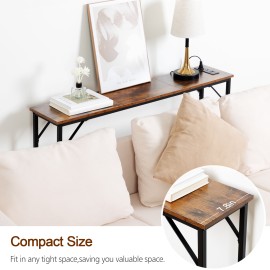 LOAKEKEL Narrow Console Table with Power Outlet & USB Port - 40 Inch Sofa Table for Couch, Entryway & Hallway