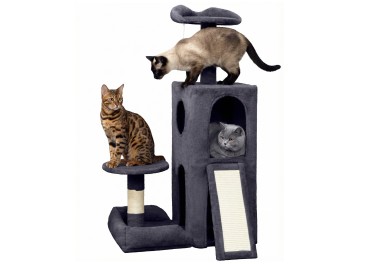 Cute Cat Tree, Kitten Cat Tower for Indoor Cat, Small Cat Tree with Sisal Scratching Posts and Top Perch, Condo with Jump Platform, Cat Furniture Activity PMT01DG